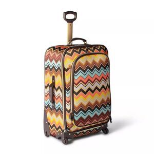 Rare! Missoni for Target 🎯 Designer 🧑‍🎨Spinner Luggage🧳 29” Accessories 2!